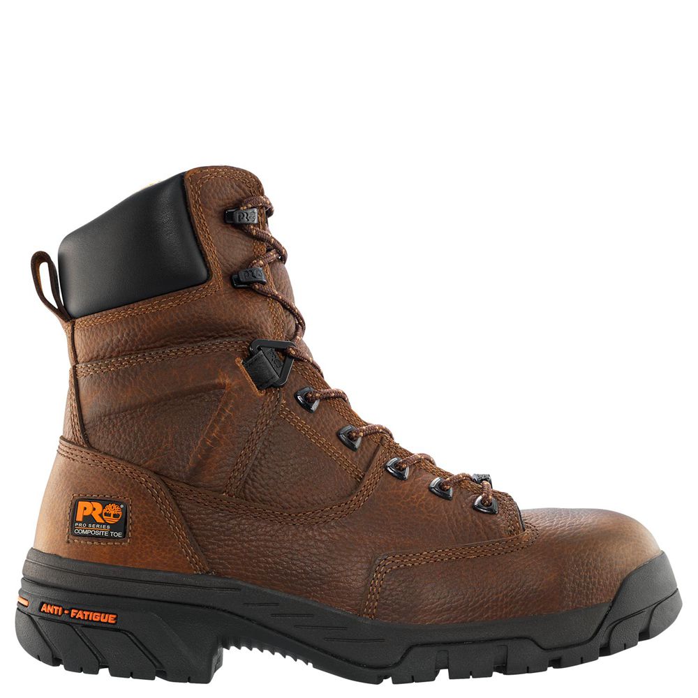 Timberland Mens Work Boots PRO® Helix 8" Comp Toe - Brown - India NQ2970641